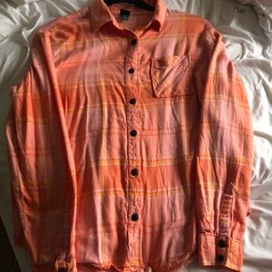 Wild Fable Orange Plaid Shirt